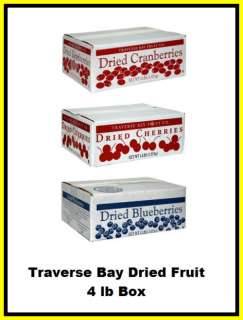 Traverse Bay Dried Fruit 4 lb Box * Pick one *  