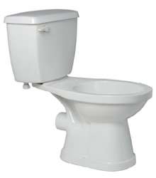 Saniflo Rear Spigot Toilet Bowl, Elongated White  