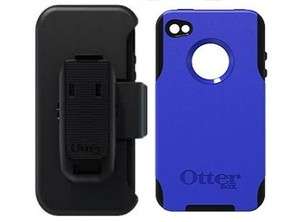   DEFENDER FOR iPHONE 4 BLUE CASE HOLSTER AND BELT CLIP COVER iPHONE 4