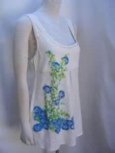 Free People Asian Water Color Babydoll Tunic Top  