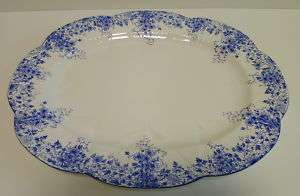 Shelley Dainty Blue Fine Bone China Large 13  Platter  