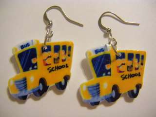 School Bus Earrings   teacher gift, driver, principal  