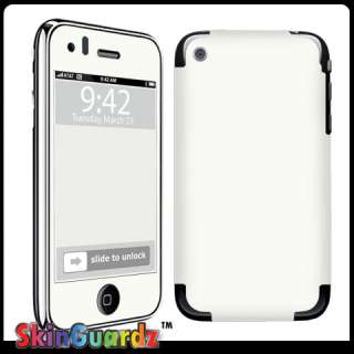 SOLID WHITE DECAL SKIN TO COVER IPHONE 3G 3GS CASE  