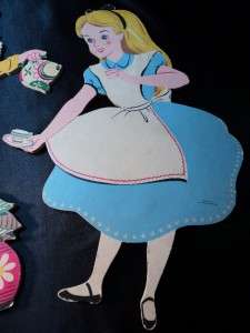   Fairytale pin ups No. 260 Alice In Wonderland, 4 pc. set wall plaques