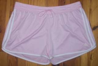 ADIDAS 3 Stripe ~ Womens LIK NU Pink Athletic Shorts Size XL 4 w/ $0 