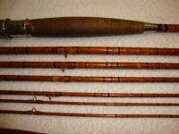 ANTIQUE BAMBOO FLY FISHING ROD 6 PIECE PACK ROD 9  