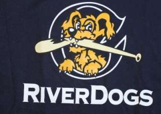Minor League River Dogs Charleston Baseball T Shirt  S  