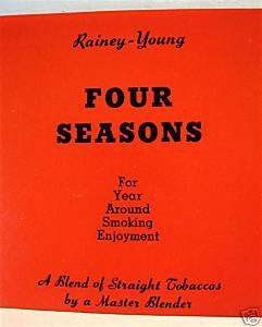 Four Seasons #2 Weisert Tobacco Label St Louis Old  