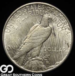 1934 S Peace Silver Dollar AU ** KEY DATE DOLLAR  