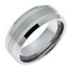 Unisex Ring aus Wolframcarbid (Tungsten), Größe18.15  