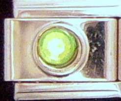 August Peridot Magnetic Birthstone 9mm Italian Charm 1200 Gauss Each 