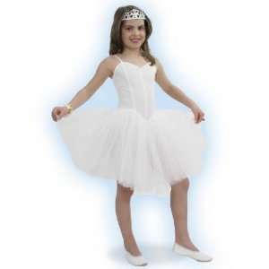 Ballerina Kleid weiss Kinder 116   164  Sport & Freizeit