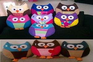 Cute Stuffed owl Pillow decoration, Handmade  