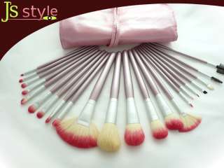 Make Up Kosmetik Pinsel Set Pinselset 22 tlg Perl Pink  