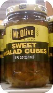 Mount Olive Sweet Salad Cubes Relish 8 oz Salad Tuna Mt  