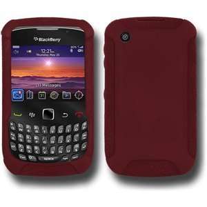  High Quality New Amzer Silicone Skin Jelly Case Maroon Red 