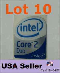 Lot 10 Intel Core 2 Duo inside Sticker Badge Label A20  
