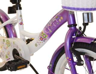 bike*star 40.6cm (16 Zoll) Kinderfahrrad   Lila & Weiß  