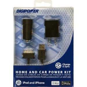  New Digipower Chraging Kit Iphone 3 Piece Ac Car Charge 