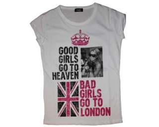   to heaven, Bad girls go to London T shirt UK Great Britain Fun!  