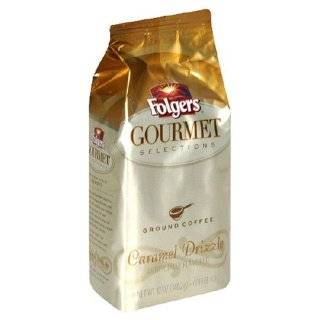 Folgers Gourmet Selections Coffee, Caramel Drizzle Ground Coffee, 12 