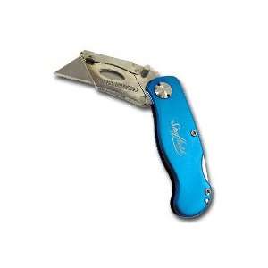  Utility knife folding lockback blue handle Office 