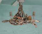 DRIFTWOOD CHANDELIER, Three bulb fitting, Unique Contemporary Coastal 