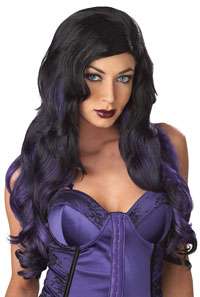 Black And Purple Fatal Beauty Wig   Costume Wigs