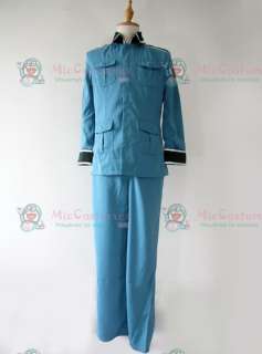 Affordable Hetalia Axis Powers Germany Blue Cosplay Costume