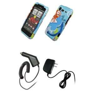   Cover + Car Charger (CLA) + Home Wall Charger for Verizon HTC Droid
