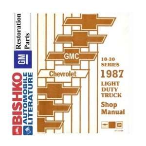    1987 CHEVY GMC 10 35 PICKUP TRUCK Shop Manual CD Automotive
