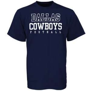  Reebok Dallas Cowboys Navy Practice T shirt Sports 