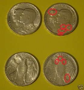 1964 GREECE GRECIA 2 Χ 30 DRACHMA DRACHMAI SILVER COINS BERN 