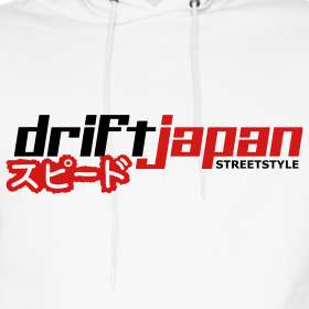 Drift Japan SPEED JP White Hoodie  DRIFT JAPAN Online Shop