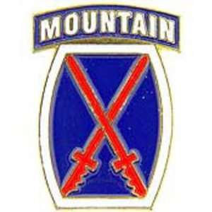 U.S. Army 10th Mountain Division Pin 1 Arts, Crafts 