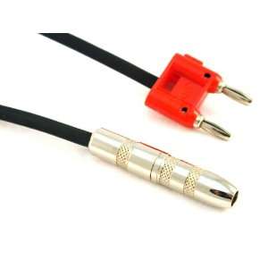   Inch 12 Gauge Speaker Cable Adapter Banana to 1/4 Inch Female Musical