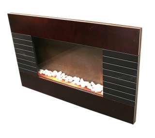   Wood Wall Mount Electric Fireplace Space Heater 1500 Watts  