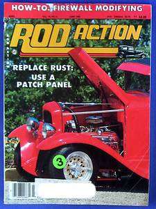 ROD ACTION JUNE 1985,1936 FORD PICKUP,1941 COUPE,1933 CHEVY MASTER 