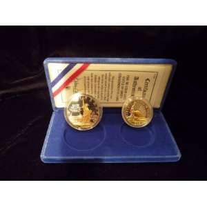  1986 Statue of Liberty Commemorative Coins Proof   2 Coin 