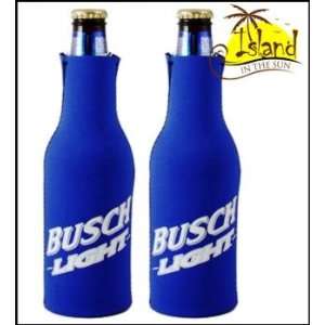  (2) Busch Light Beer Bottle Koozies Cooler: Sports 