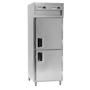   25 Cu. Ft. One Section Solid Half Door Shallow Pass Thru Refrigerator