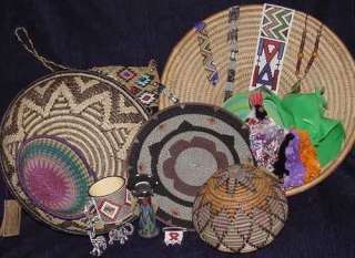 Handmade Recycled Glass African Trade Bead Jewelry Set   Great Kwanzaa 