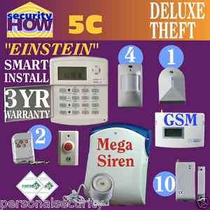 GSM CELLULAR WIRELESS HOME SECURITY SYSTEM HOUSE ALARM 3 YEAR WARRANTY 