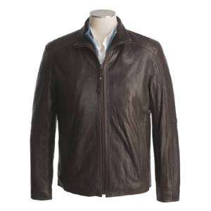 andrew marc mens leather jacket FREE 3DAY SHIPPING  