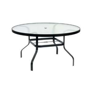  Tables 48 Round Acrylic Dining Table Antique Silver Finish: Home