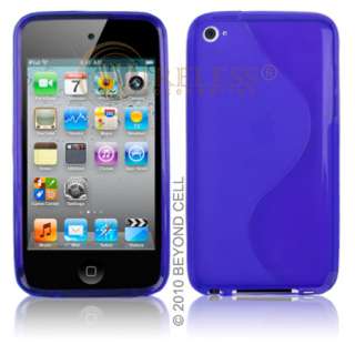For Ipod Touch 4th Gen Hard SILICONE GUMMY JELLY Case Cover STREAMLINE 