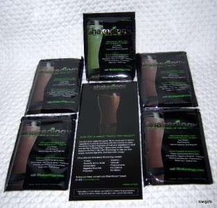 SHAKEOLOGY  4 PACKETS CHOCOLATE + 1 PACKET GREENBERRY  