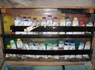   Artists Painting Box 26 Tubes of Grumbacher Pre Tested Oil Paint