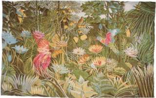 Tropical Enchantment Flower Forest Landscape Tapestry  