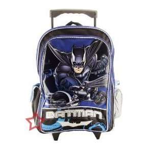   Dark Knight Batman Rolling Wheeled Backpack Luggage 
